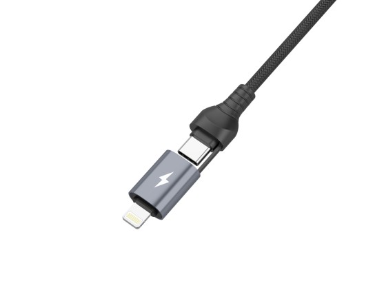 Techancy Cabo Usb A Para Usb C E Lightning 2 Em 1 ,Para Iphone 15 Samsung Xiaomi 3.1A 1M Preto Techancy Cabo Usb A Para Usb C E Lightning 2 Em 1 ,Para Iphone 15 Samsung Xiaomi 3.1A 1M Preto