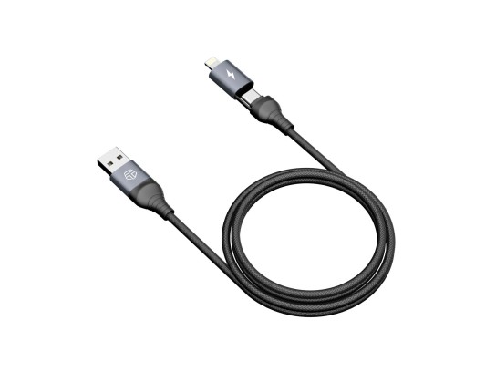 Techancy Cabo Usb A Para Usb C E Lightning 2 Em 1 ,Para Iphone 15 Samsung Xiaomi 3.1A 1M Preto Techancy Cabo Usb A Para Usb C E Lightning 2 Em 1 ,Para Iphone 15 Samsung Xiaomi 3.1A 1M Preto