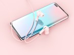 Techancy Headphones Macaron 3Geracao 3.5Mm Wire Control 1.2M Pink