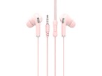 Techancy Casque Macaron 3Geracao 3.5Mm Wire Control 1.2M Rose