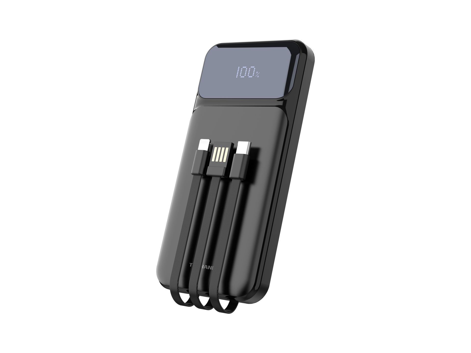 Techancy power bank avec cable usb-c ,lightning ,usb ,TF2782 22.5w noir Techancy power bank avec cable usb-c ,lightning ,usb ,TF2782 22.5w noir