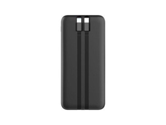 Techancy power bank avec câble usb-c et lightning TF2783 noir Techancy power bank avec câble usb-c et lightning TF2783 noir