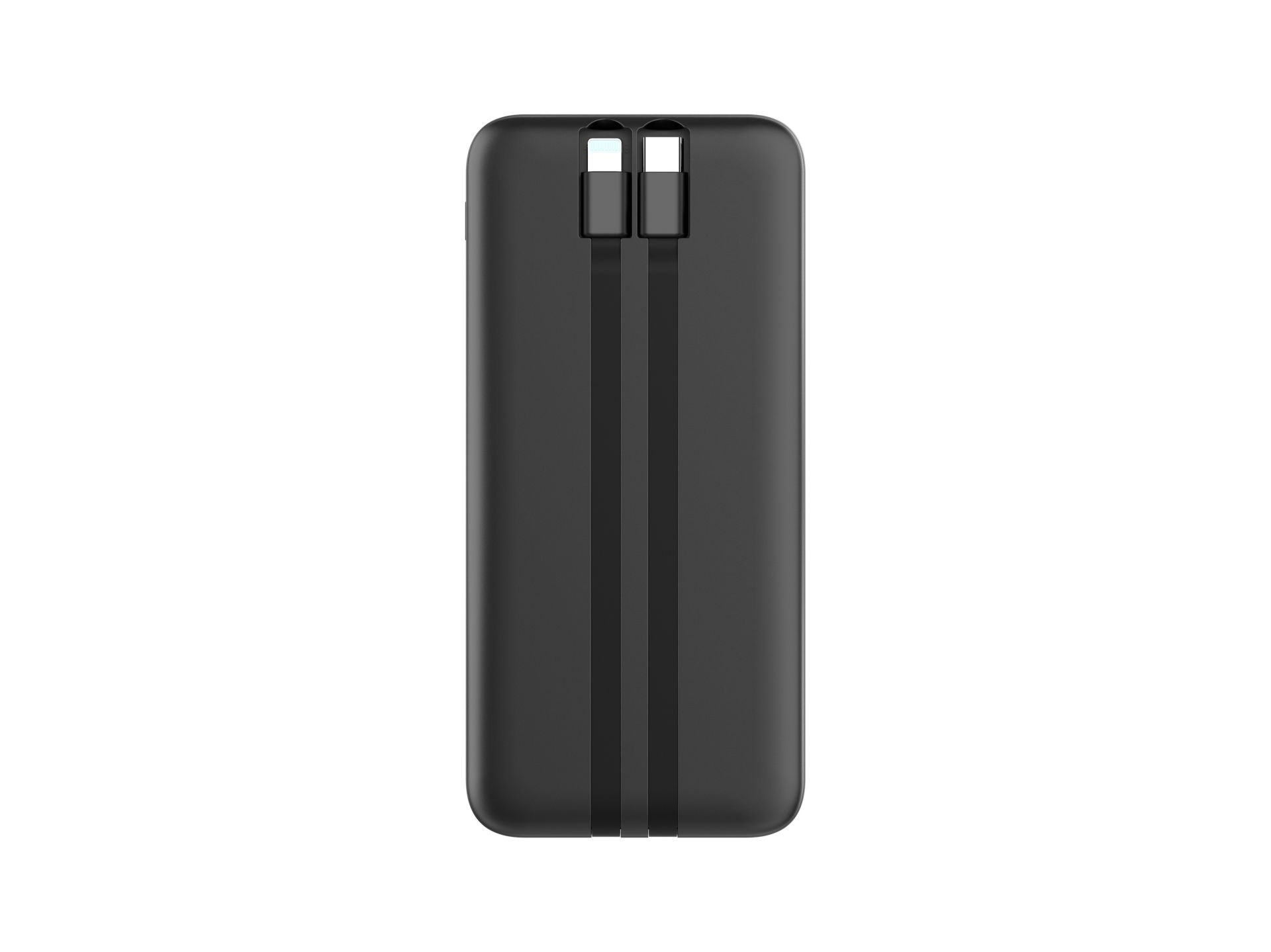 Techancy power bank avec câble usb-c et lightning TF2783 noir Techancy power bank avec câble usb-c et lightning TF2783 noir
