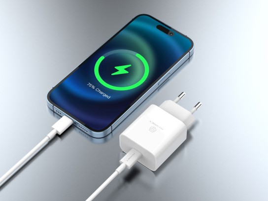 Techancy 33W Fast Usb-C Charger PD ,With Usb-C To Lightning Cable White Techancy 33W Fast Usb-C Charger PD ,With Usb-C To Lightning Cable White