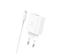 Techancy Cargador Usb-C Rpido 33W PD ,Con Cable Usb-C a Lightning Blanco