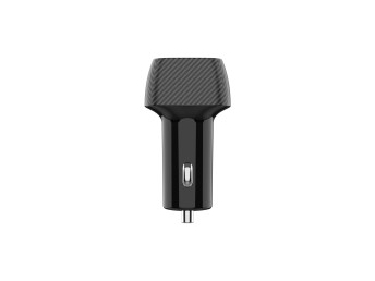 Cargador de coche Techancy 48W,Usb+Usb-C TC6432 Negro