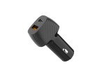 Techancy Carregador De Carro 48W,Usb+Usb-C TC6432 Preto