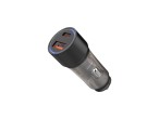 Techancy Car Charger 51W,Usb+Usb-C TC6424 Black