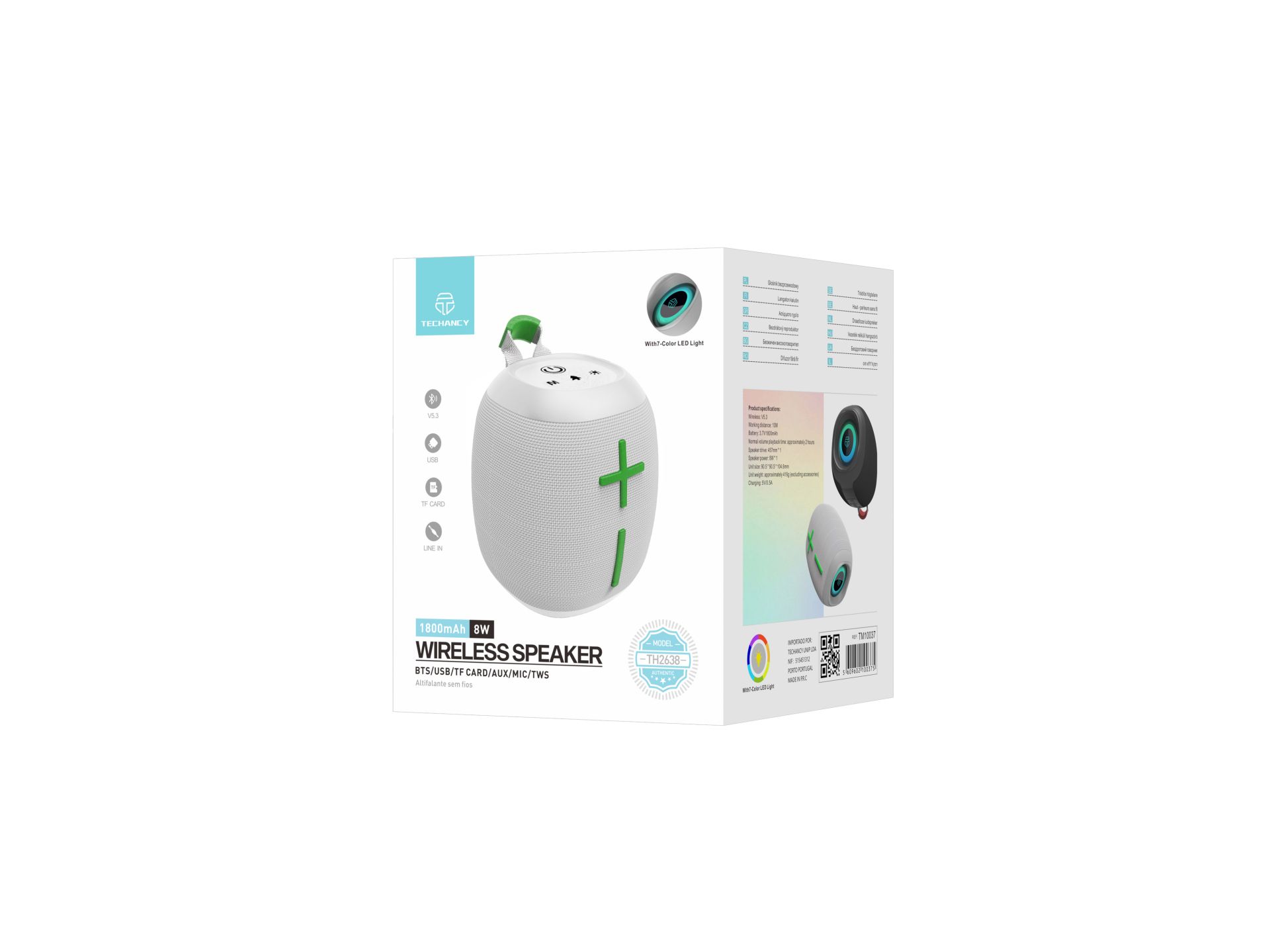 Techancy Altavoz TH2638 Gris Techancy Altavoz TH2638 Gris