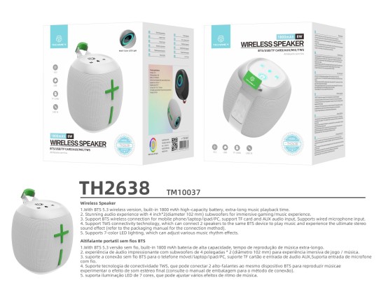 Techancy Altavoz TH2638 Gris Techancy Altavoz TH2638 Gris