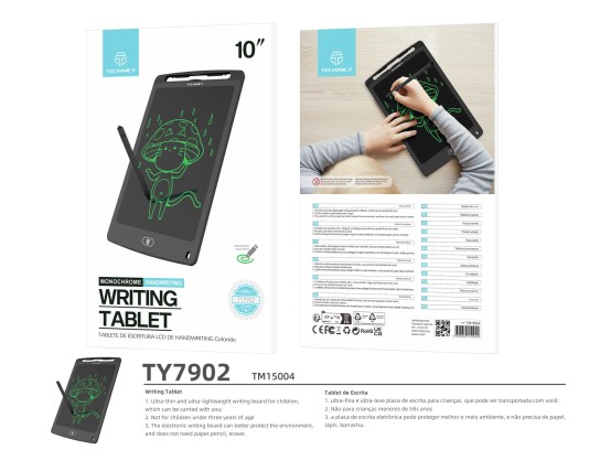 Techancy Tablet De Desenho Lcd Writing 10 Preto TY7902 Techancy Tablet De Desenho Lcd Writing 10 Preto TY7902