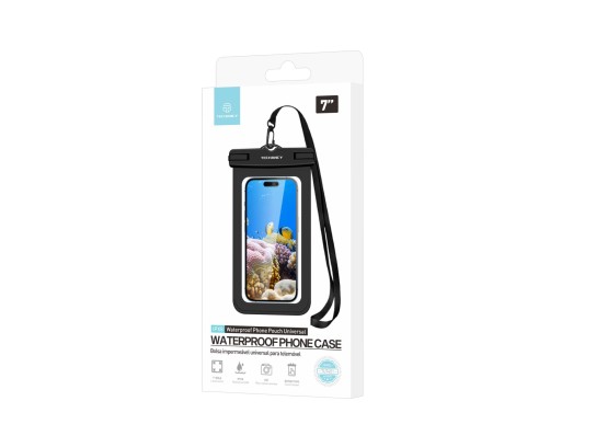 Techancy Universal Waterproof Mobile Phone Case 7.0 TU7451 Black Techancy Universal Waterproof Mobile Phone Case 7.0 TU7451 Black