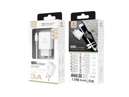 Cargador Rápido Pd18W + Ip Pd 1,2M 18W Blanco Cargador Rápido Pd18W + Ip Pd 1,2M 18W Blanco
