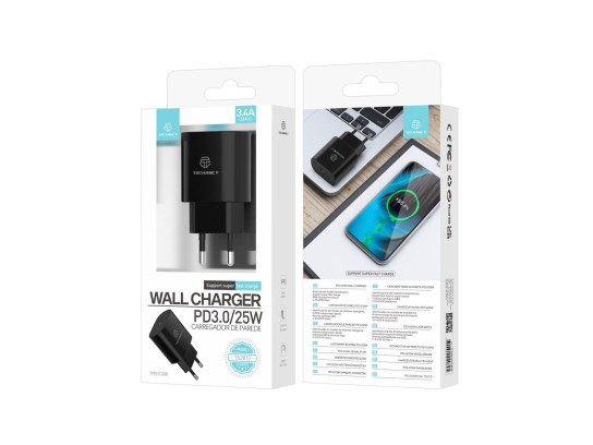 25W Pd Super fast charger black 25W Pd Super fast charger black