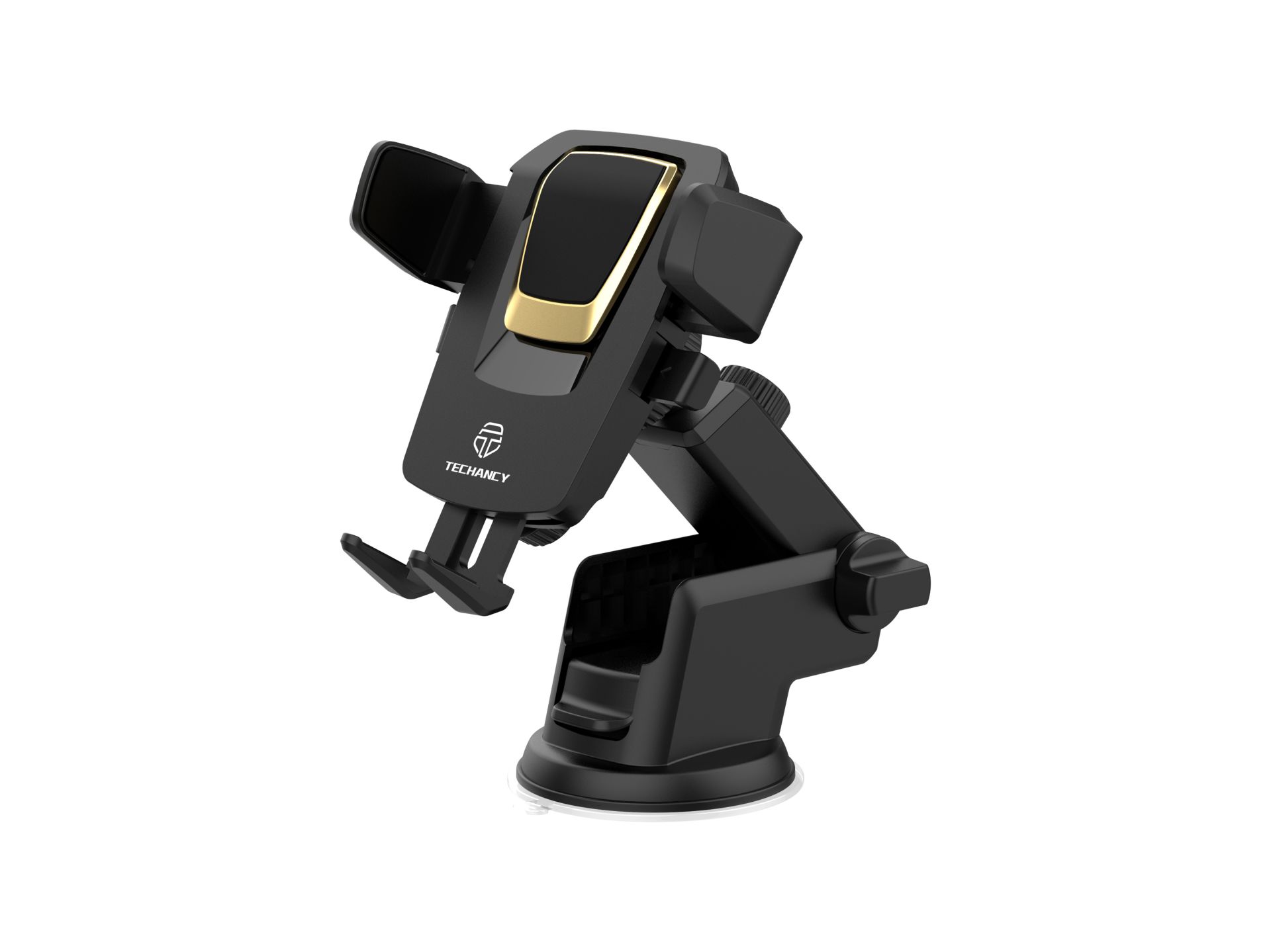 Techancy Universal Mobile Phone Holder Black/Gold Techancy Universal Mobile Phone Holder Black/Gold