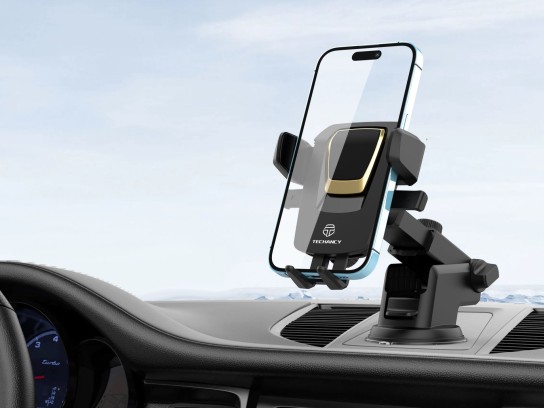 Techancy Universal Mobile Phone Holder Black/Gold Techancy Universal Mobile Phone Holder Black/Gold