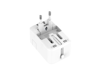 Techancy Travel Adapter, Universal Socket Adapter, Travel Socket For Over 200 Countries, Adapter, Co