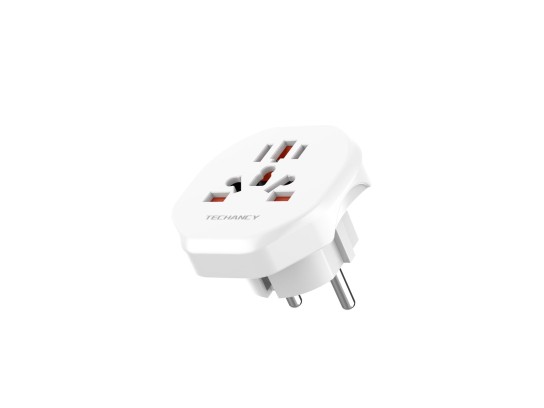 Techancy Adaptador De Tomada De Mundo Para A Ue,Adaptador De Viagem Para Europa Techancy Adaptador De Tomada De Mundo Para A Ue,Adaptador De Viagem Para Europa