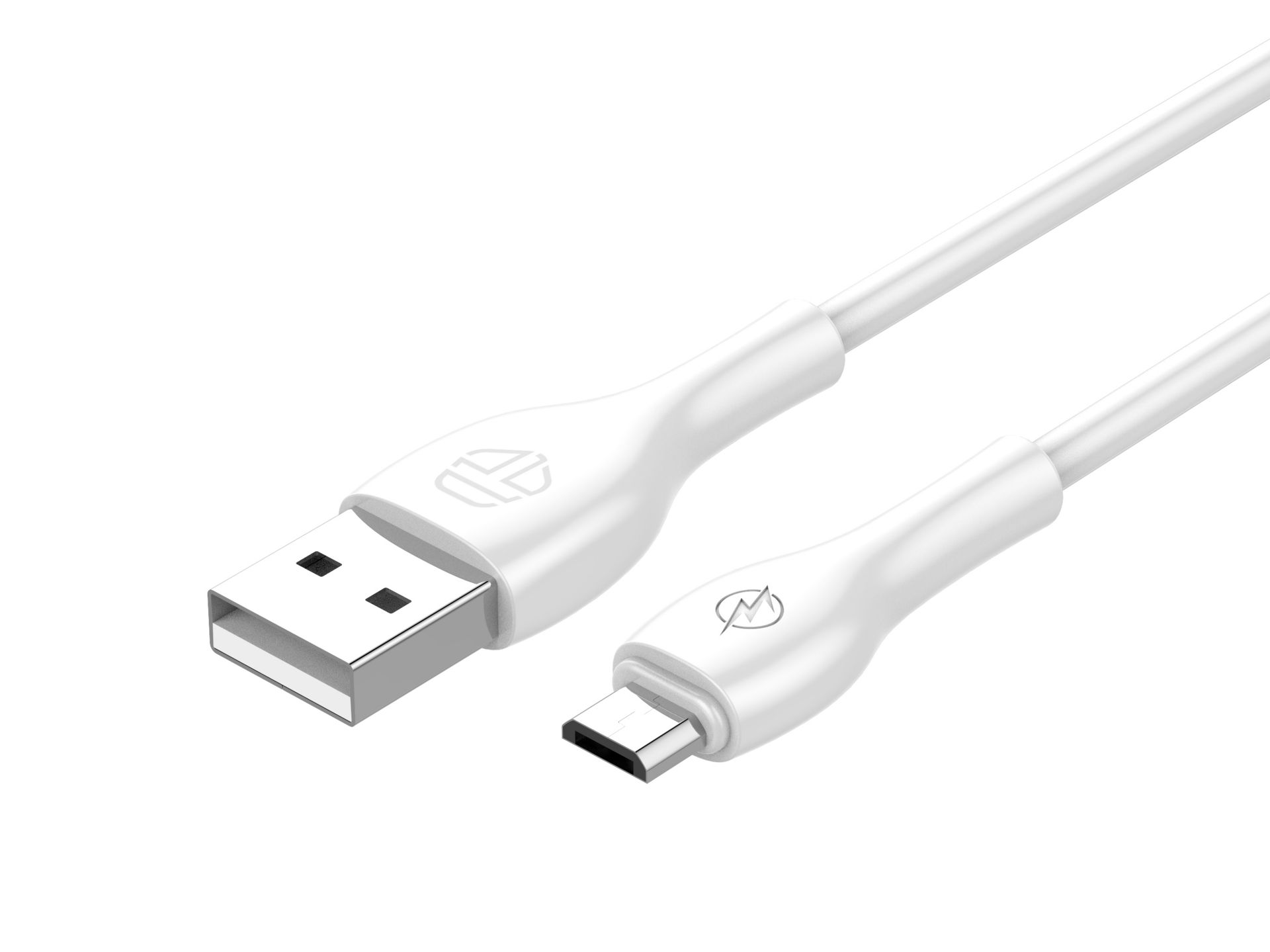 Techancy Pvc Data Cable 1M Micro Usb Blanc 3A TB1709 Techancy Pvc Data Cable 1M Micro Usb Blanc 3A TB1709