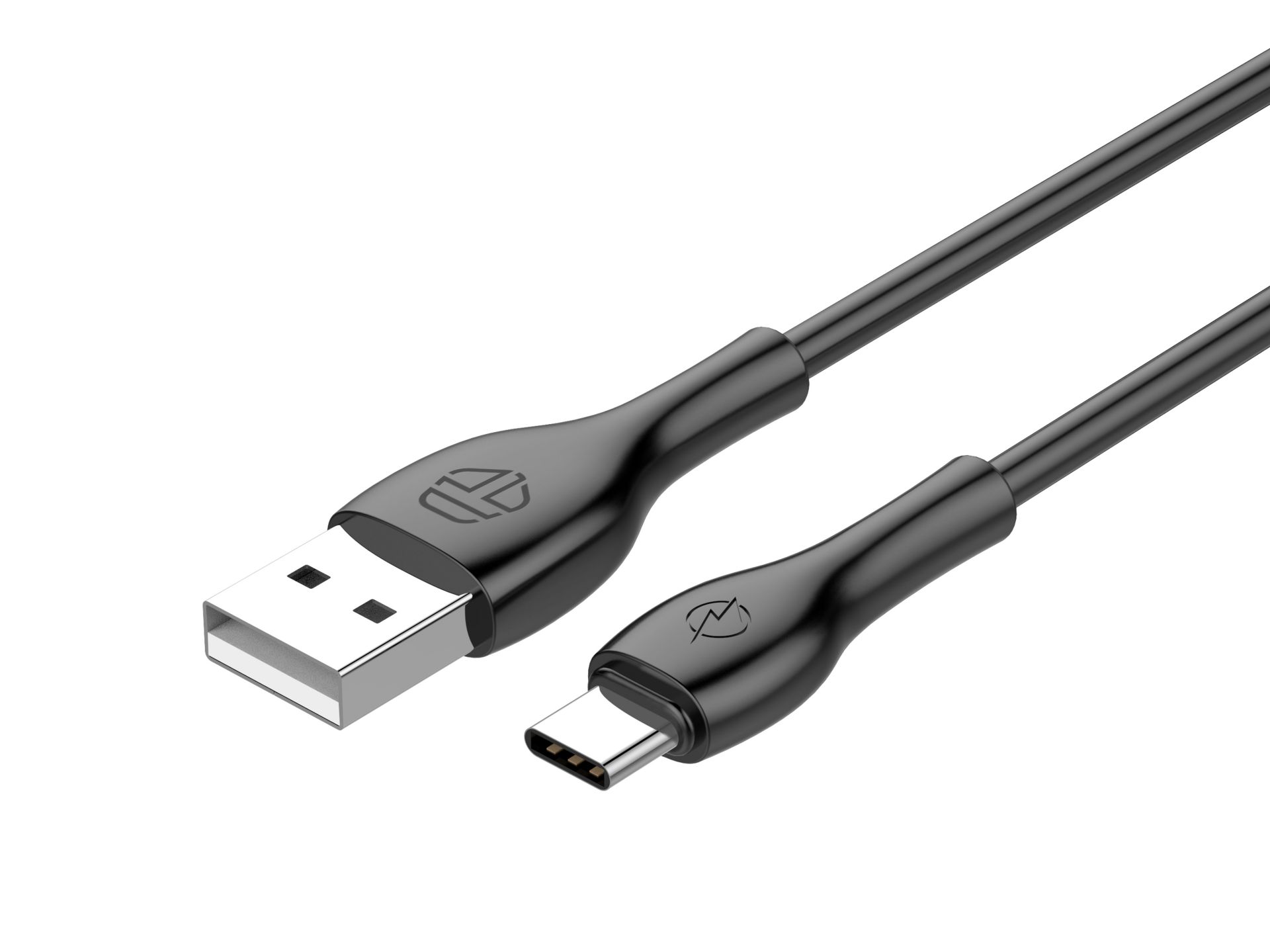 Techancy Pvc Cable de Datos 1M Tipo-C Negro 3A TB1727 Techancy Pvc Cable de Datos 1M Tipo-C Negro 3A TB1727
