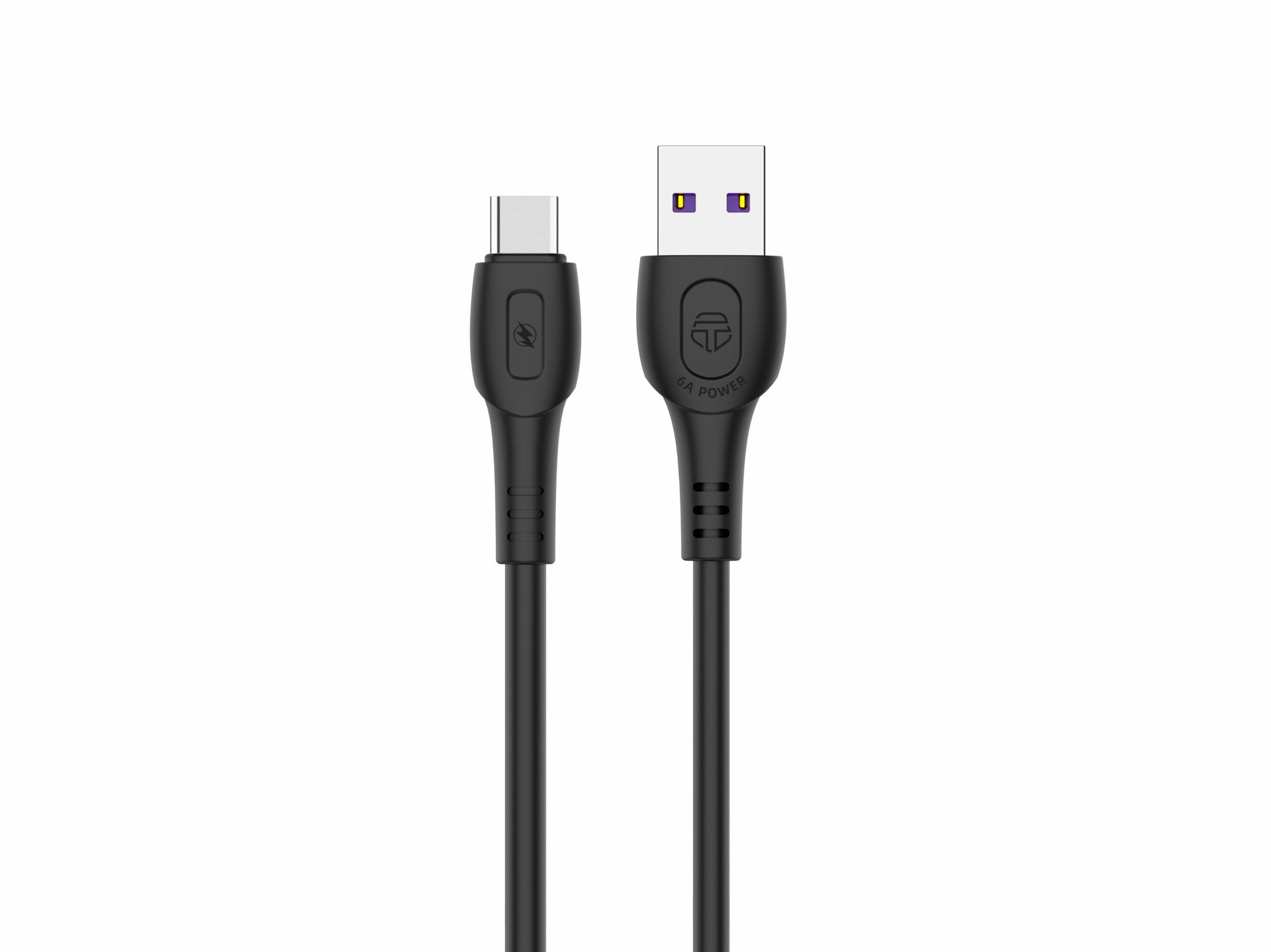 Techancy Data Cable Generation 6A Type-C 1M Black TB1729 Techancy Data Cable Generation 6A Type-C 1M Black TB1729