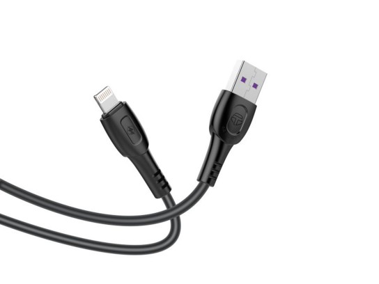 Cable de datos Techancy Generación 6A Lightning 1M Negro TB1762 Cable de datos Techancy Generación 6A Lightning 1M Negro TB1762