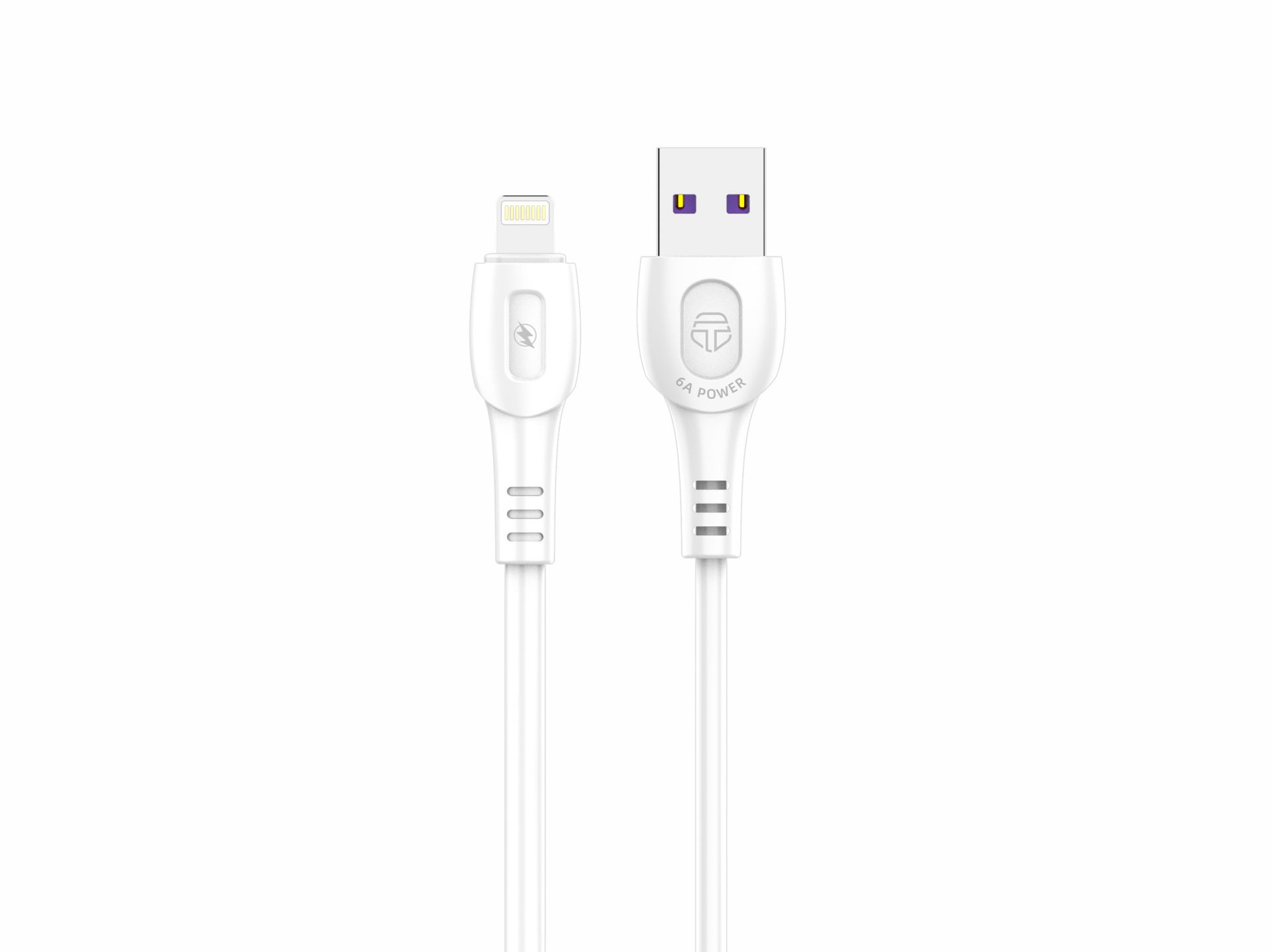 Cable de datos Techancy Generación 6A Lightning 1M Blanco TB1762 Cable de datos Techancy Generación 6A Lightning 1M Blanco TB1762