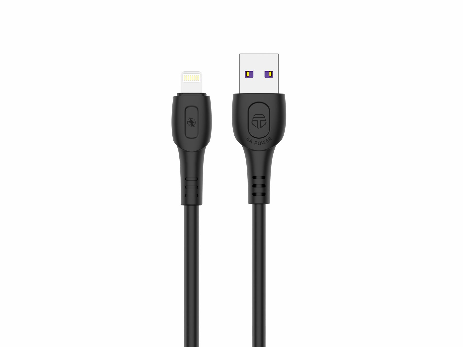 Cable de datos Techancy Generación 6A Lightning 1M Negro TB1762 Cable de datos Techancy Generación 6A Lightning 1M Negro TB1762