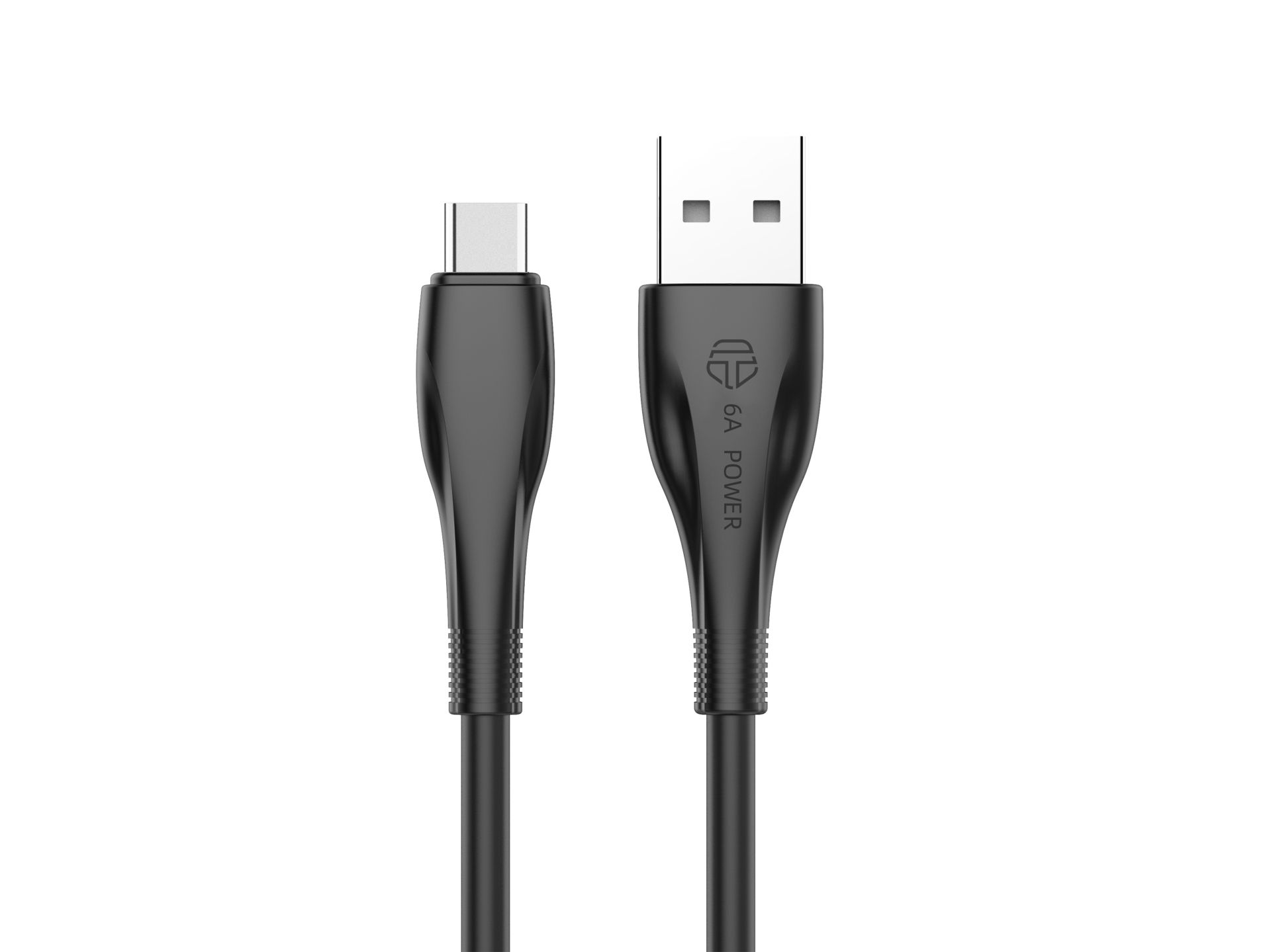 Techancy Data Cable Generation 2 6A Type-C 1M Black TB1730 Techancy Data Cable Generation 2 6A Type-C 1M Black TB1730