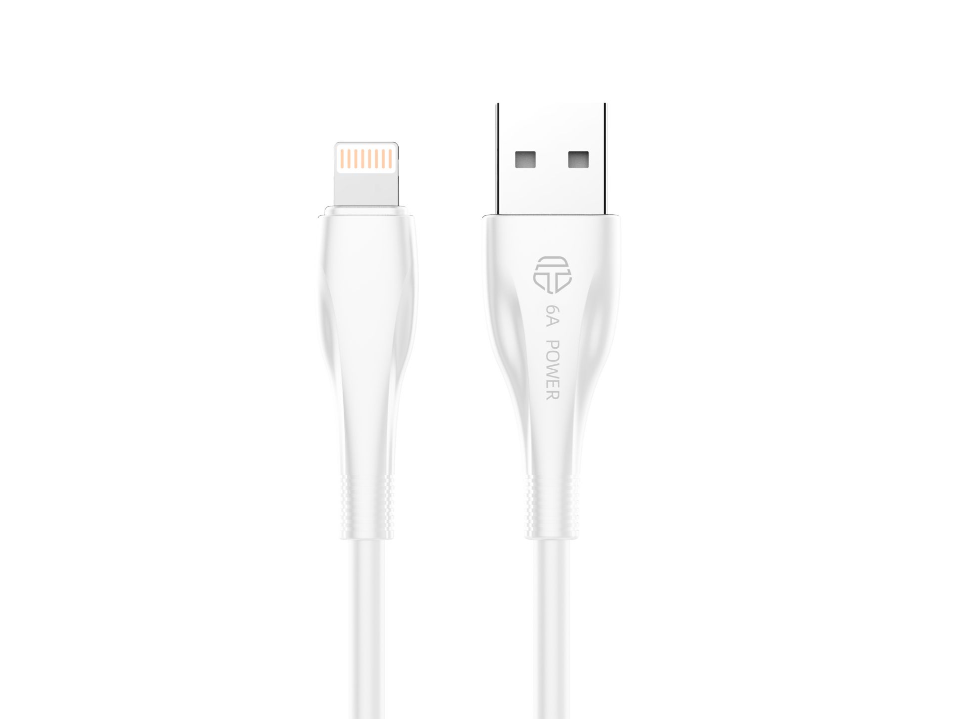 Techancy Cable de datos 2 Generación 6A Lightning 1M Blanco TB1763 Techancy Cable de datos 2 Generación 6A Lightning 1M Blanco TB1763