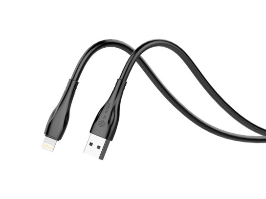 Techancy Data Cable 2 Generation 6A Lightning 1M Black TB1763 Techancy Data Cable 2 Generation 6A Lightning 1M Black TB1763