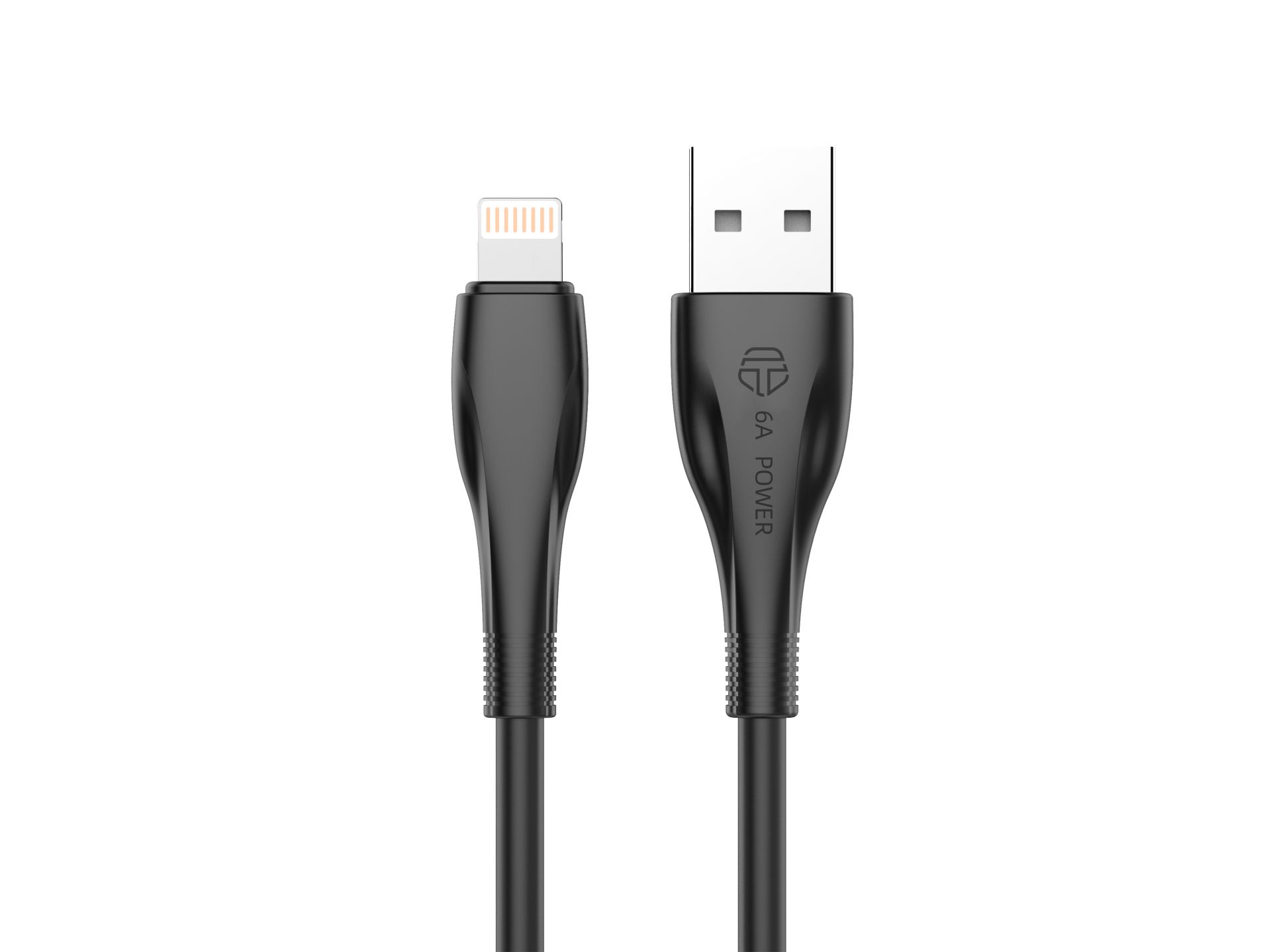 Techancy Data Cable 2 Generation 6A Lightning 1M Black TB1763 Techancy Data Cable 2 Generation 6A Lightning 1M Black TB1763