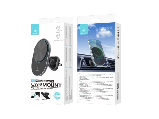 Techancy Telemove Holder With Magnetic Wireless Charger?Compatible With Magsafe Black TF2798 Techancy Telemove Holder With Magnetic Wireless Charger?Compatible With Magsafe Black TF2798
