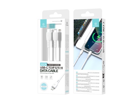 Techancy Cabo Usb C Para Lightning Curto De 30 Cm, Carregamento Rapido Techancy Cabo Usb C Para Lightning Curto De 30 Cm, Carregamento Rapido