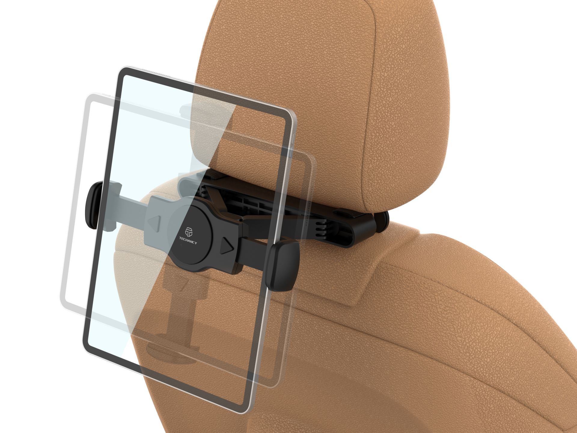 Techancy Supporto per tablet o telefono cellulare per sedile posteriore dell'auto TI2322 Nero Techancy Supporto per tablet o telefono cellulare per sedile posteriore dell'auto TI2322 Nero