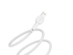 Techancy Lightning Datenkabel Pvc Macaron 1.2M 2.4A TB1660 Wei