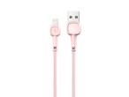 Techancy Cable de datos Lightning Pvc Macaron 1,2M 2,4A Rosa TB1660