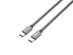 Techancy Cble Usb -C Vers Usb-C Aluminium 60W 1M TB1796 Gris