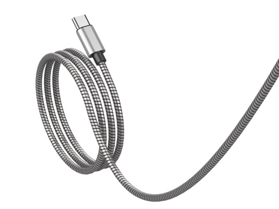 Techancy Usb-C To Usb-C Aluminium 60W 1M TB1796 Silver Techancy Usb-C To Usb-C Aluminium 60W 1M TB1796 Silver
