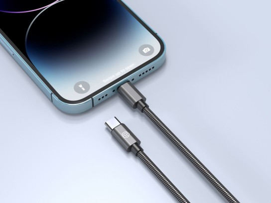 Techancy Cabo Usb -C Para Lightning Aluminio 30W 1M TB1796 Cinza Techancy Cabo Usb -C Para Lightning Aluminio 30W 1M TB1796 Cinza