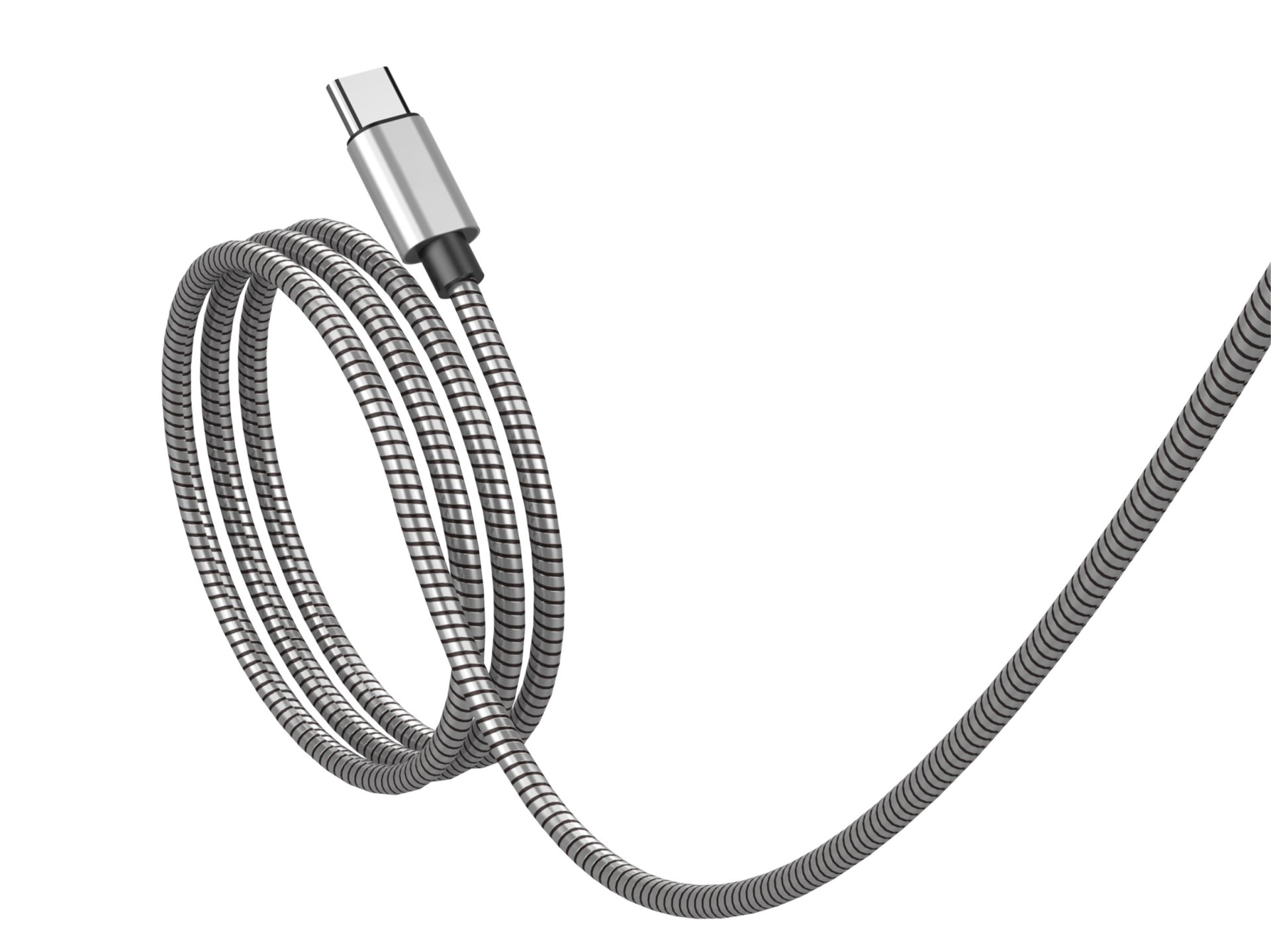 Techancy Usb-C To Usb-C Aluminium 60W 1M TB1796 Silver Techancy Usb-C To Usb-C Aluminium 60W 1M TB1796 Silver