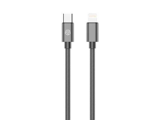 Techancy Da Usb -C a Lightning Alluminio 30W 1M TB1796 Grigio