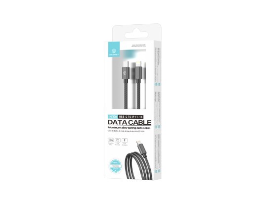 Techancy Cabo Usb -C Para Lightning Aluminio 30W 1M TB1796 Cinza Techancy Cabo Usb -C Para Lightning Aluminio 30W 1M TB1796 Cinza