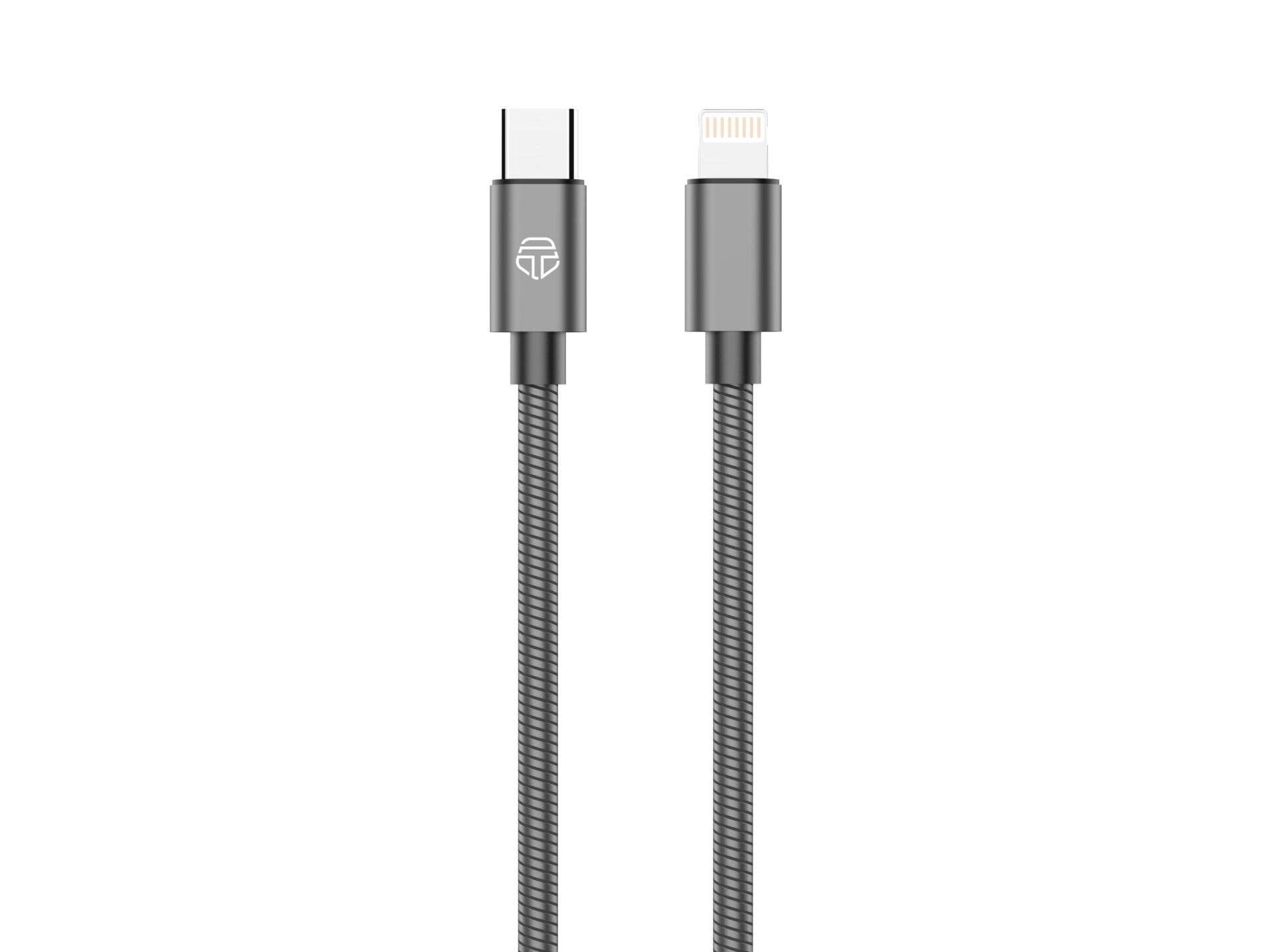 Techancy Cabo Usb -C Para Lightning Aluminio 30W 1M TB1796 Cinza Techancy Cabo Usb -C Para Lightning Aluminio 30W 1M TB1796 Cinza