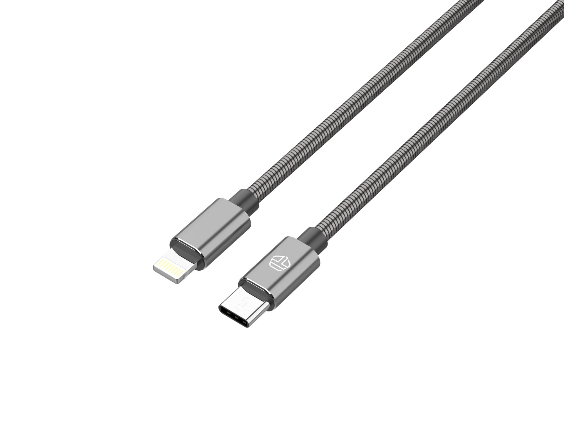 Techancy Cabo Usb -C Para Lightning Aluminio 30W 1M TB1796 Cinza Techancy Cabo Usb -C Para Lightning Aluminio 30W 1M TB1796 Cinza
