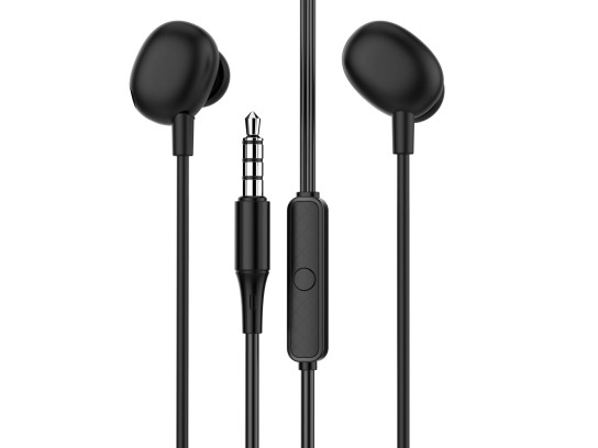 Techancy Wired Headset (Inear-Microphones-Black) TD8040