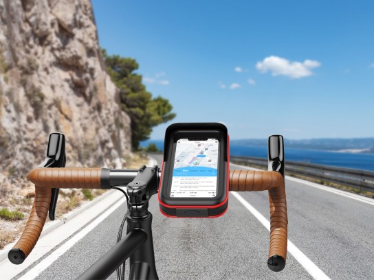 Techancy Nuovo Aggiornamento Supporto Universale per Moto TI2260 Nero Techancy Nuovo Aggiornamento Supporto Universale per Moto TI2260 Nero