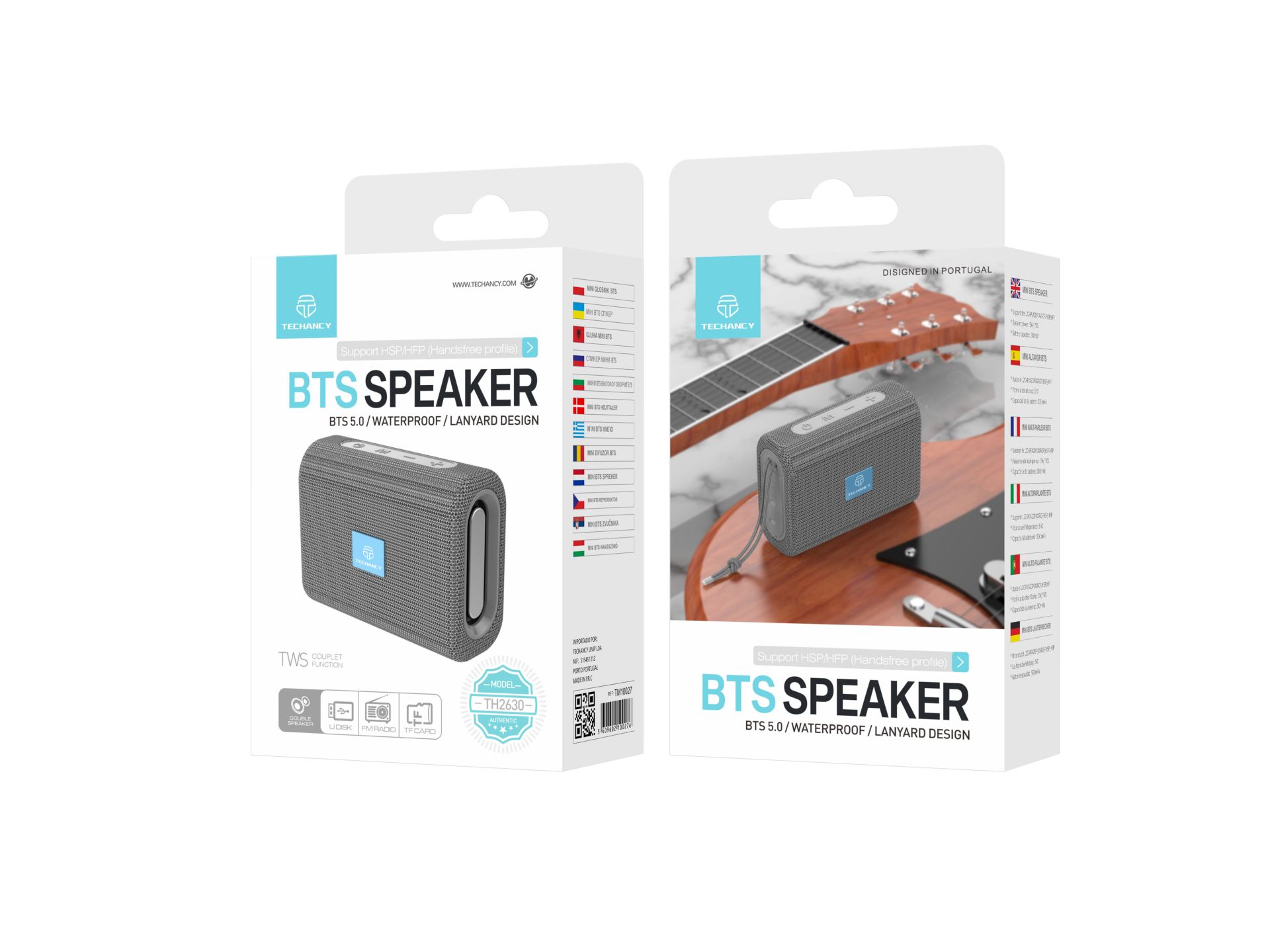 Techancy Mini Bluetooth Portable Speaker TH2630 Grey Techancy Mini Bluetooth Portable Speaker TH2630 Grey