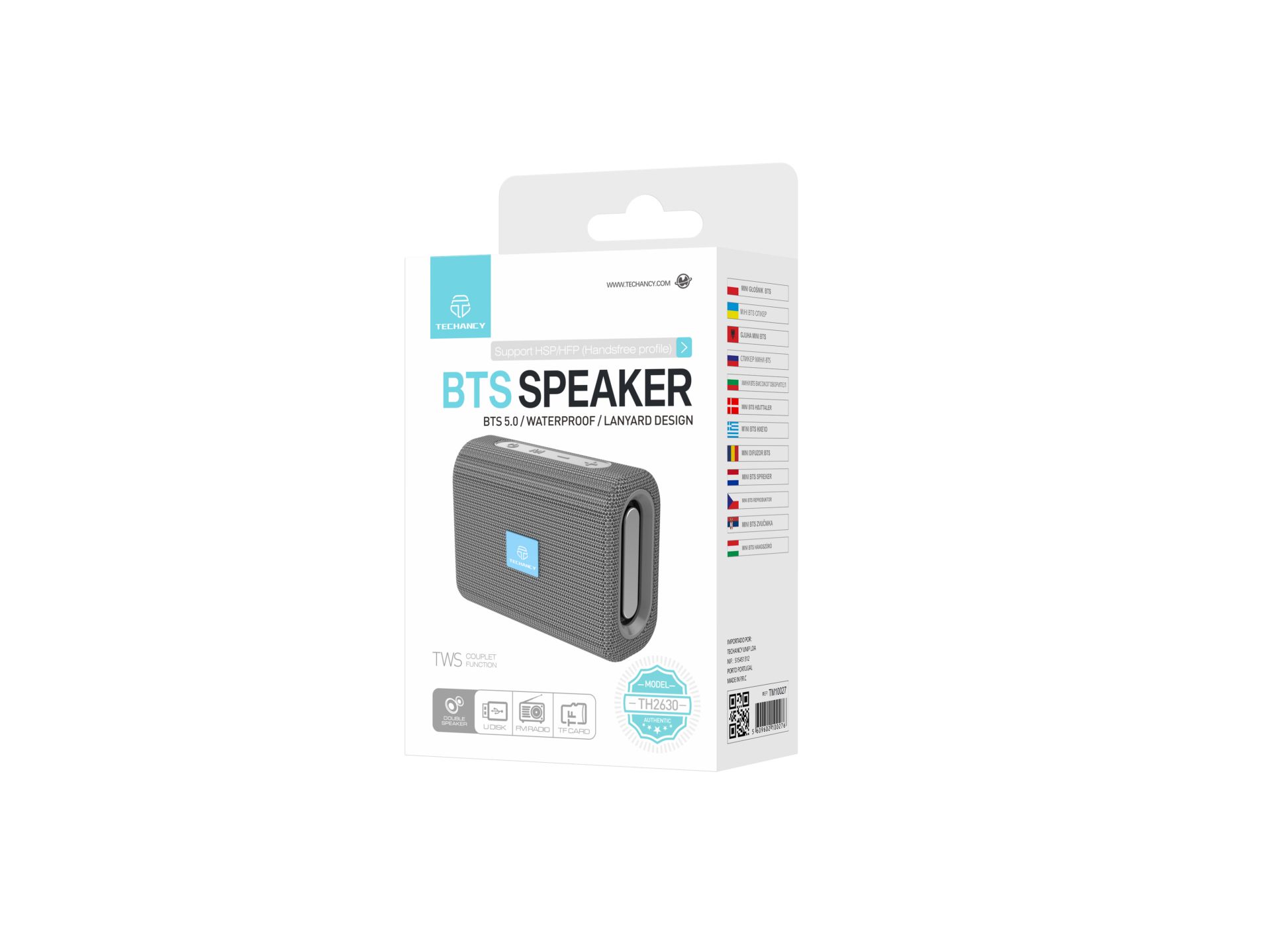Techancy Mini Bluetooth Portable Speaker TH2630 Grey Techancy Mini Bluetooth Portable Speaker TH2630 Grey