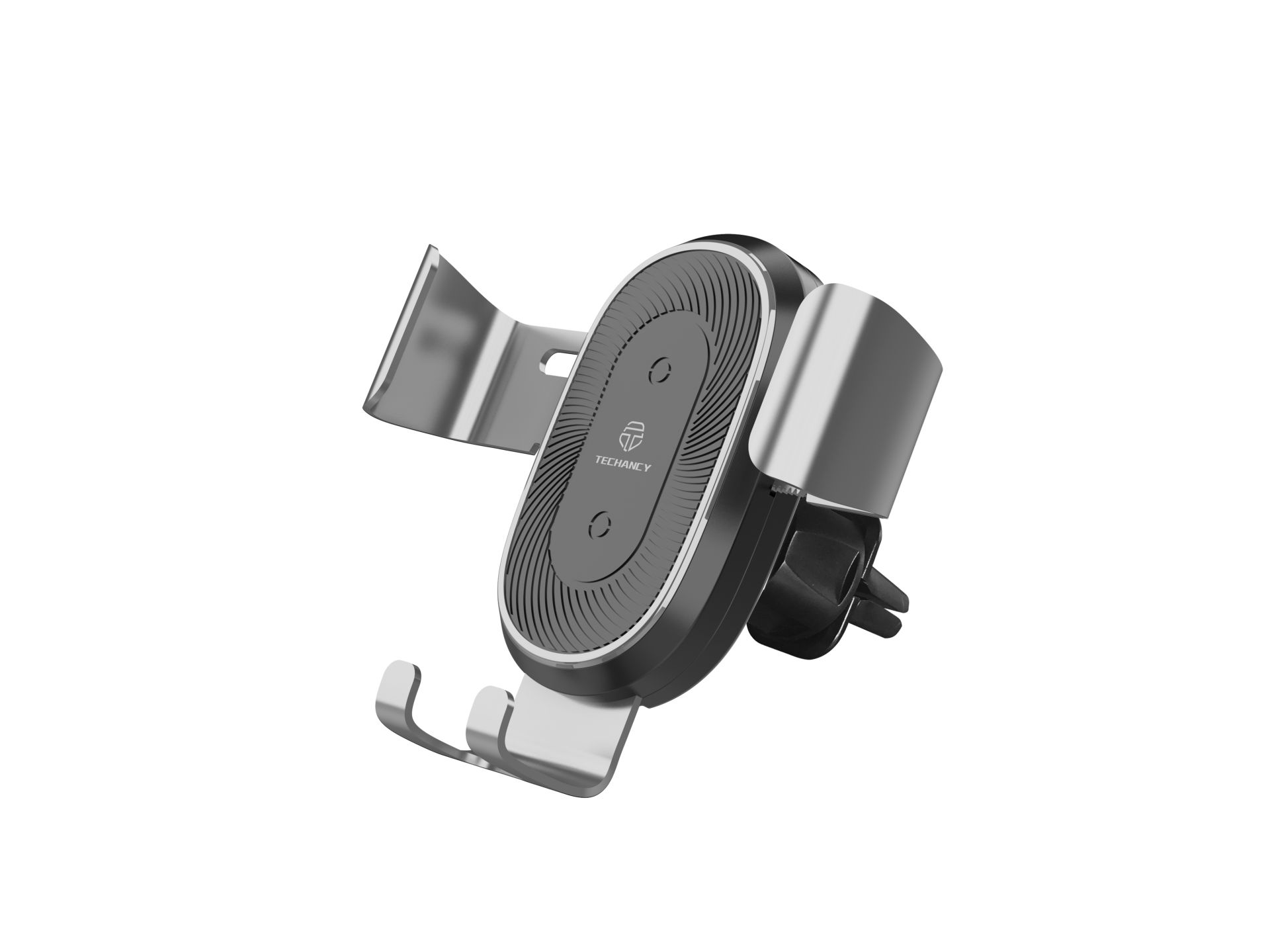 Techancy Soporte Para Coche Con Cargador Inalámbrico 15W TF2795 Plata Techancy Soporte Para Coche Con Cargador Inalámbrico 15W TF2795 Plata